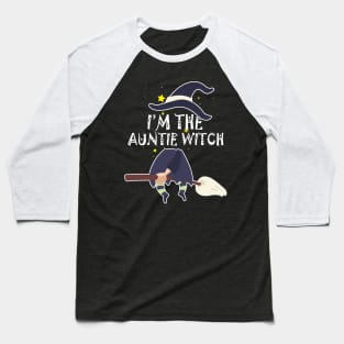 Im the auntie Witch Shirt Halloween Matching Group Costume Baseball T-Shirt